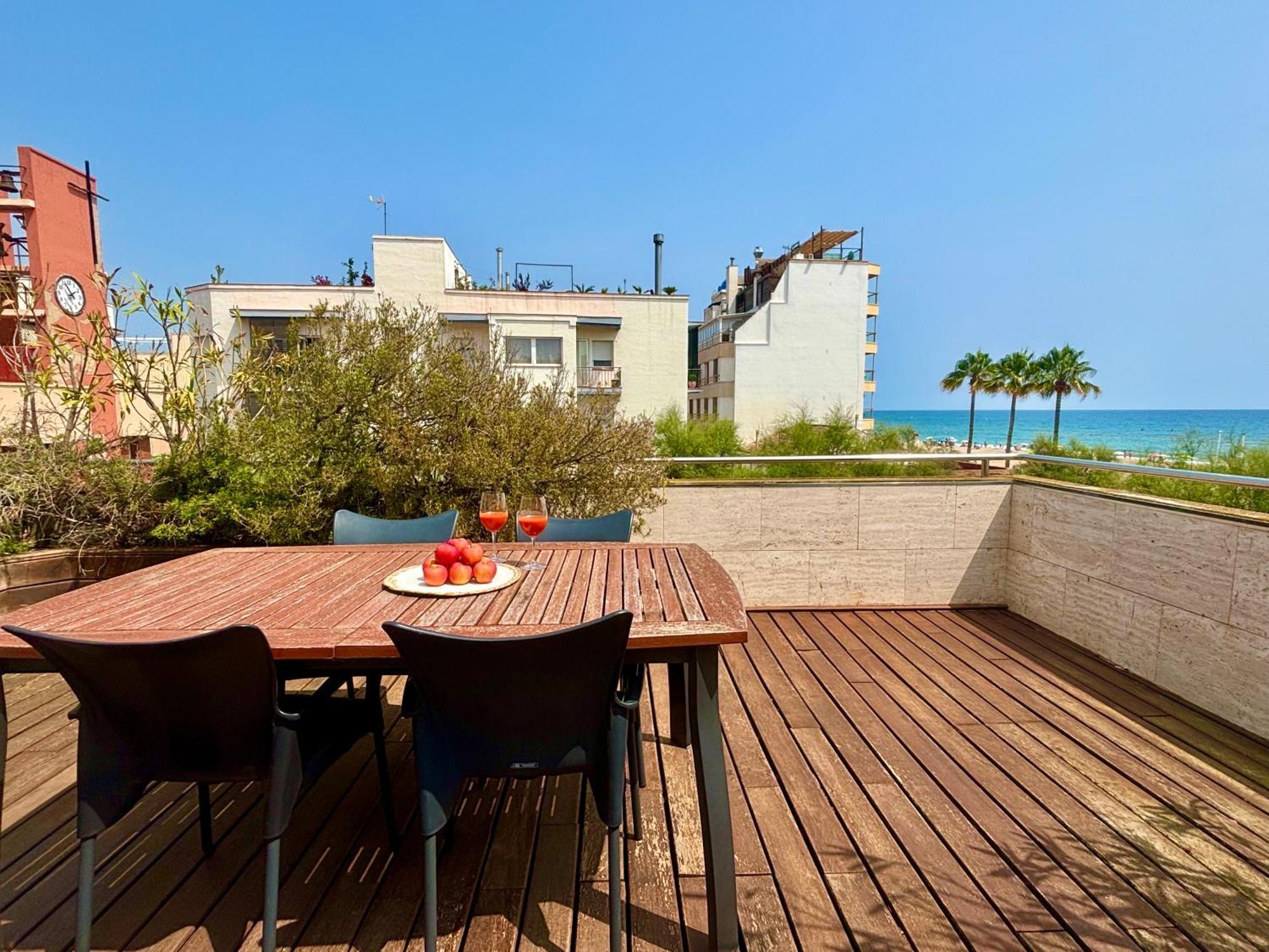 Increible Casa Frente Al Mar , Planta Baja Lägenhet Torredembarra Exteriör bild